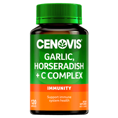 CENOVIS GARLIC HORSERADISH + C COMPLEX 120 CAPSULES