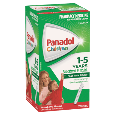 PANADOL CHILDREN 1 YEARS - 5 YEARS STRAWBERRY SUSPENSION 200ML