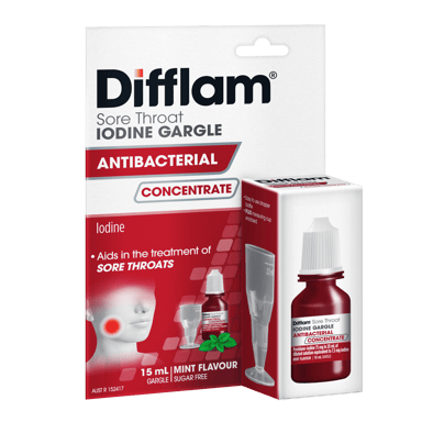 DIFFLAM THROAT GARGLE IODINE 15ML