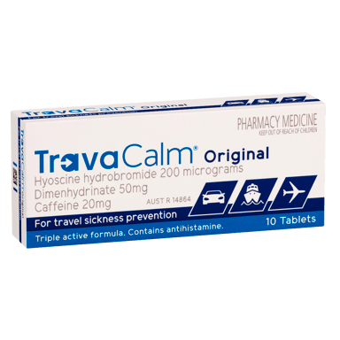 TRAVACALM ORIGINAL 10 TABLETS