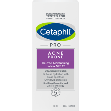 CETAPHIL PRO ACNE MOISTURISING LOTION SPF25 118ML