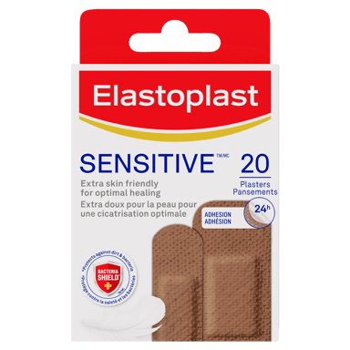 ELASTOPLAST SENSITIVE STRIPS MEDIUM 20 PACK