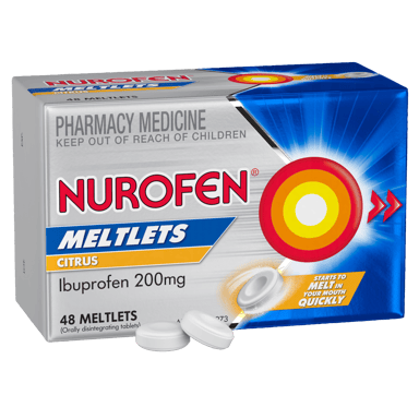 NUROFEN CITRUS 200MG 48 MELTLETS