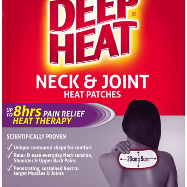 DEEP HEAT NECK & JOINT HEAT PATCHES 2 PACK