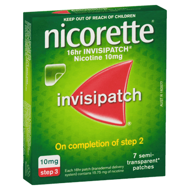 NICORETTE INVISIPATCH STEP 3 10MG 7 PACK