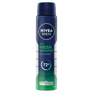 NIVEA MEN DEODORANT FRESH SENSATION 72HR 250ML