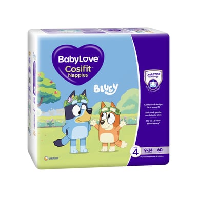 BABYLOVE JUMBO COSIFIT NAPPIES TODDLER 60 PACK