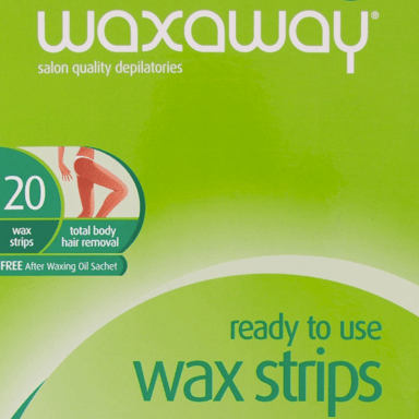 CARON WAXAWAY READY TO USE WAX STRIP FACIAL 20 PACK