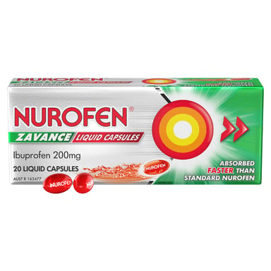NUROFEN ZAVANCE LIQUID 20 CAPSULES