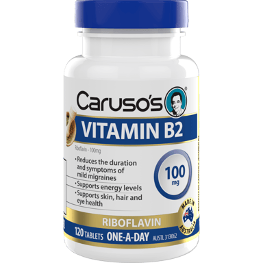 CARUSOS VITAMIN B2 100MG 120 TABLETS