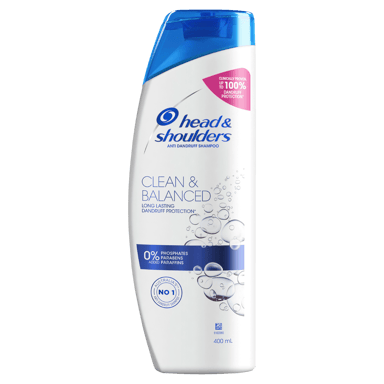 HEAD & SHOULDERS CLEAN & BALANCED SHAMPOO 400ML