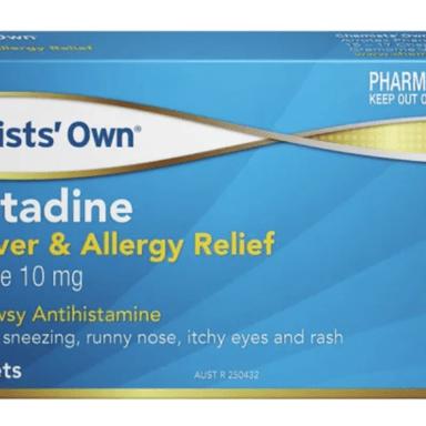 CHEMISTS OWN LORATADINE 10MG ALLERGY & HAYFEVER RELIEF 30 TABLETS