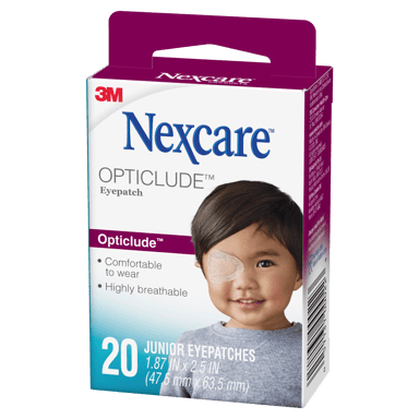 NEXCARE OPTICLUDE EYE PATCH JUNIOR 20 PACK