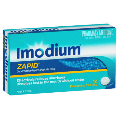 IMODIUM ZAPID DIARRHOEA RELIEF 12 TABLETS