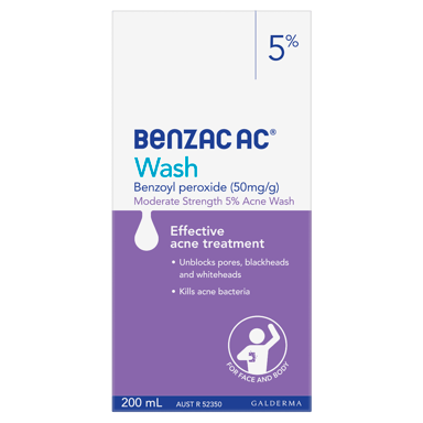 BENZAC AC 5% WASH 200ML