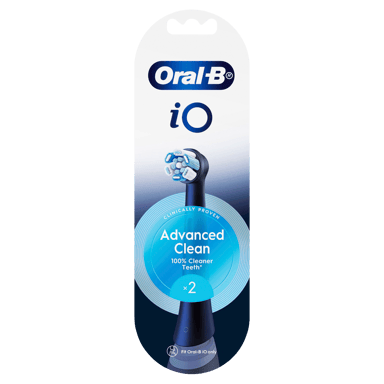 ORAL-B IO ULTIMATE CLEAN BLACK REPLACEMENT HEADS 2 PACK