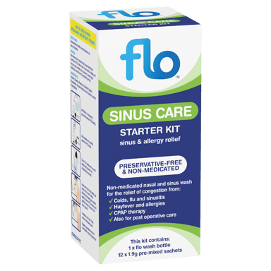 FLO SINUS CARE STARTER KIT 12 SACHETS