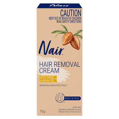 NAIR SENSITIVE HAIR REMOVAL CREAM 75G