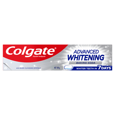 COLGATE TOOTHPASTE ADVANCE WHITENING BAKING SODA 180G
