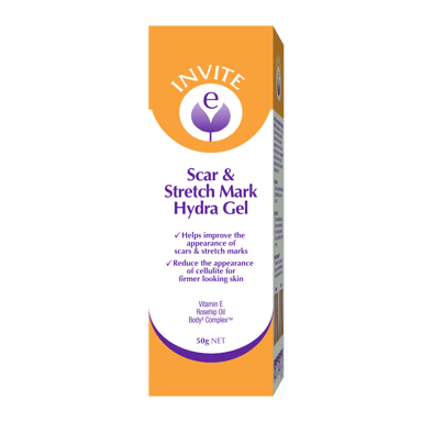 INVITE E SCAR+STRETCH MARK HYDRA GEL 50G