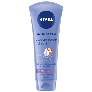 NIVEA SMOOTH HAND & NAIL CARE HAND CREAM 100ML
