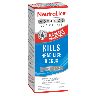 NEUTRALICE HEAD LICE FAMILY VALUE PACK 475ML