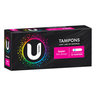 U BY KOTEX TAMPONS SUPER 16 PACK