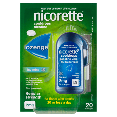 NICORETTE COOL DROPS 2MG 20 LOZENGES