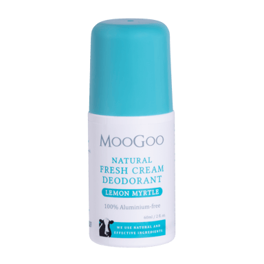 MOOGOO NATURAL ANTIPERSPIRANT CREAM LEMON MYRTLE 0% ALUMINIUM 60ML