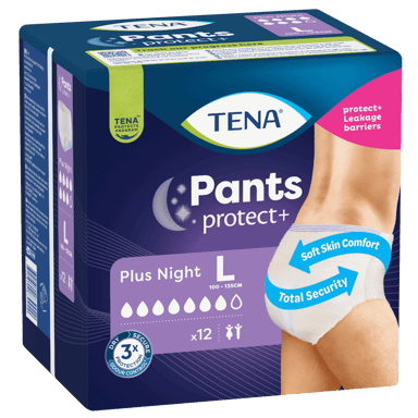 TENA UNISEX PANTS CULOTTES PLUS NIGHT 7D LARGE 12 PACK