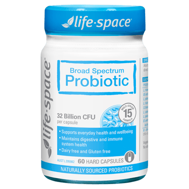 LIFE SPACE BROAD SPECTRUM PROBIOTIC 60 CAPSULES
