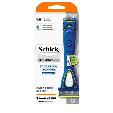 SCHICK HYDRO 5 GROOMER RAZOR + 1 BLADE