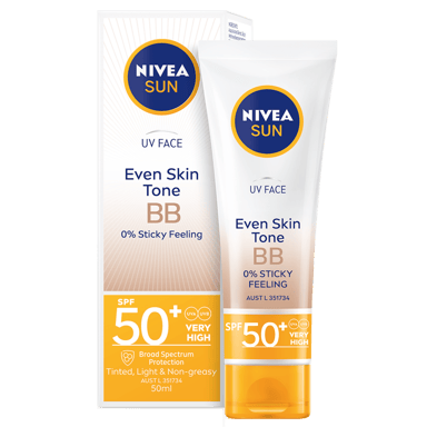 NIVEA UV FACE BB SUNSCREEN CREAM SPF50+ 50ML