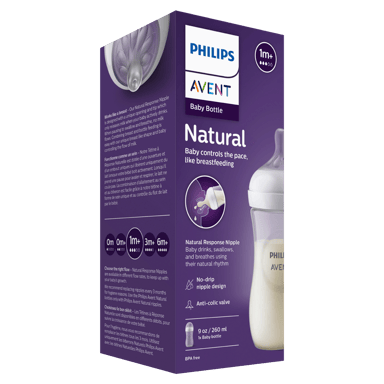 AVENT NATURAL RESPONSE FEEDING BOTTLE 260ML