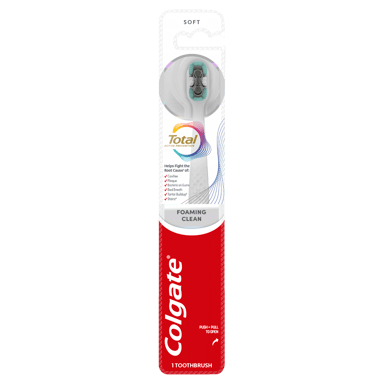 COLGATE TOOTHBRUSH TOTAL FOAMING CLEAN SOFT 1 PACK