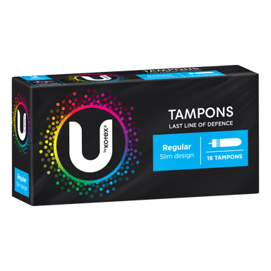 U BY KOTEX TAMPONS REGULAR 16 PACK