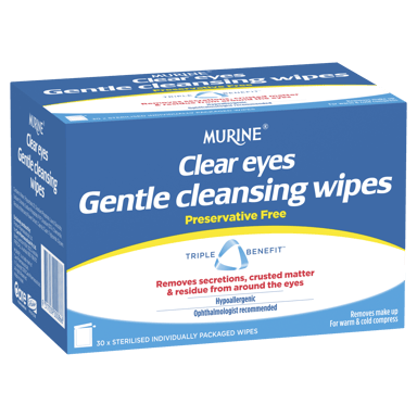 MURINE CLEAR EYE WIPES 30 PACK