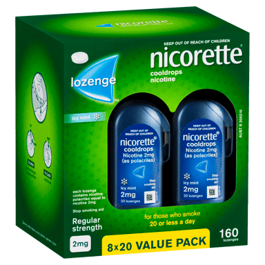 NICORETTE COOL DROPS 2MG 160 LOZENGES