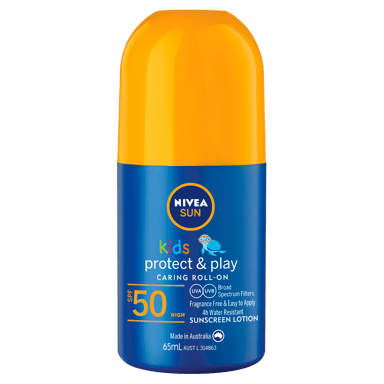 NIVEA KIDS CARING SUNSCREEN SPF50+ ROLL ON 65ML
