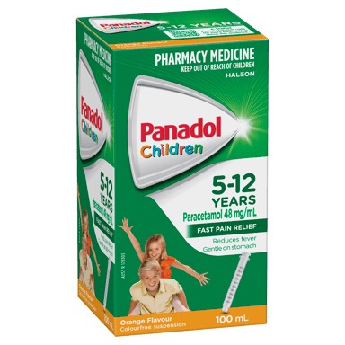 PANADOL CHILDREN 5 YEAR - 12 YEARS ORANGE SUSPENSION 100ML