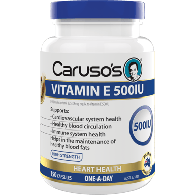 CARUSOS VITAMIN E 500IU 150 CAPSULES