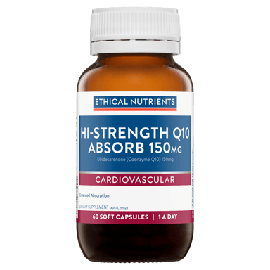 ETHICAL NUTRIENTS HI-STRENGTH Q10 ABSORB 150MG 60 CAPSULES