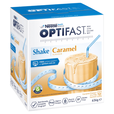 OPTIFAST VLCD SHAKE CARAMEL 53G 12 PACK