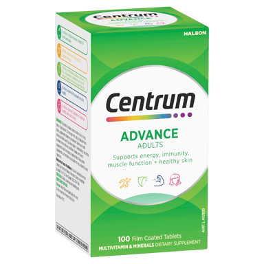 CENTRUM ADVANCE FOR ADULTS 100 TABLETS