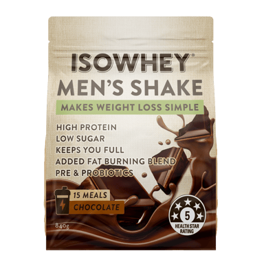 ISOWHEY MENS SHAKE CHOCOLATE POWDER 840G