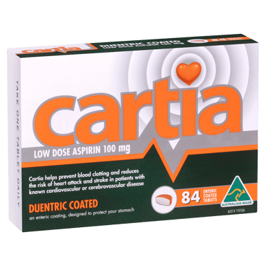 CARTIA ASPIRIN 100MG 84 TABLET