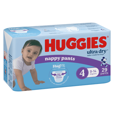 HUGGIES ULTRADRY NAPPY PANTS TODDLER BOY 29 PACK
