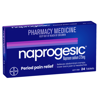 NAPROGESIC NAPROXEN 275MG 24 TABLET