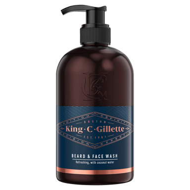 GILLETTE KING C BEARD AND FACE WASH 350ML