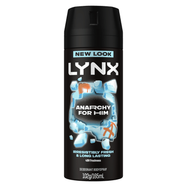 LYNX MEN BODY SPRAY ANARCHY 48HR 165ML